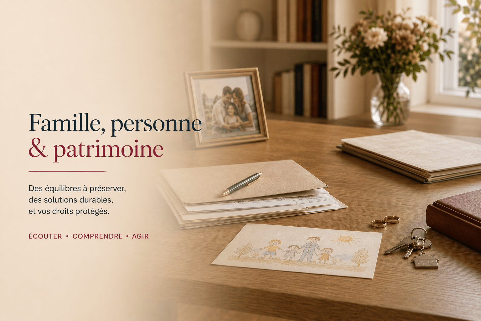 Accompagnement en matière de famille, personne et patrimoine
