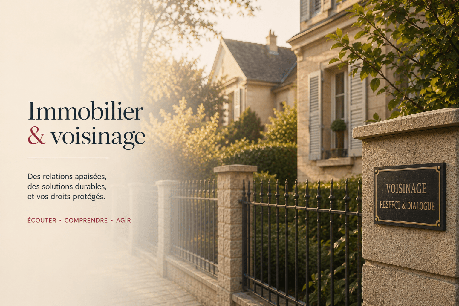 Accompagnement en immobilier et voisinage