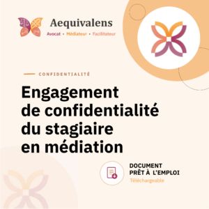 confidentialité stagiaire en médiation