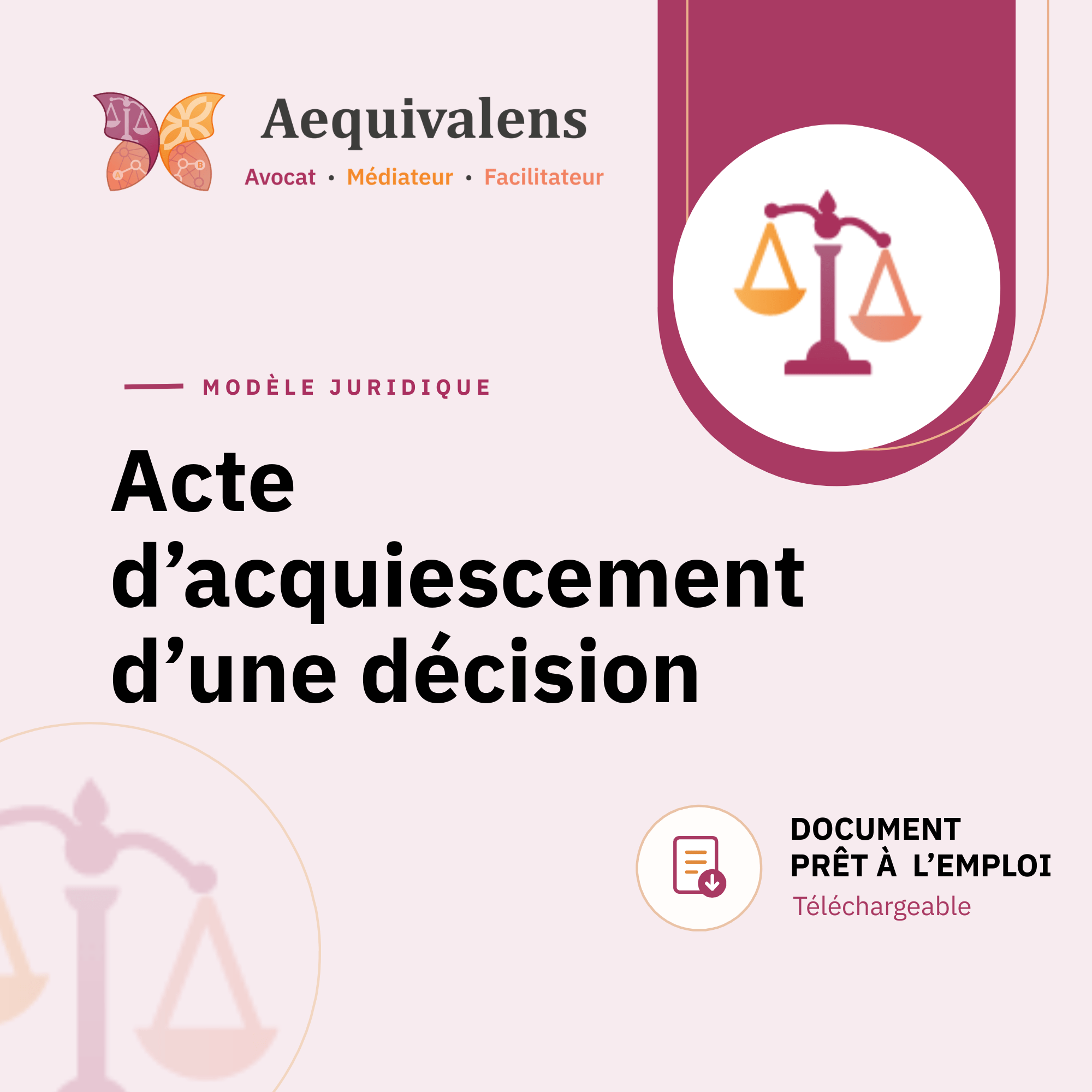 acte d’acquiescement décision aequivalens acte d’acquiescement décision aequivalens