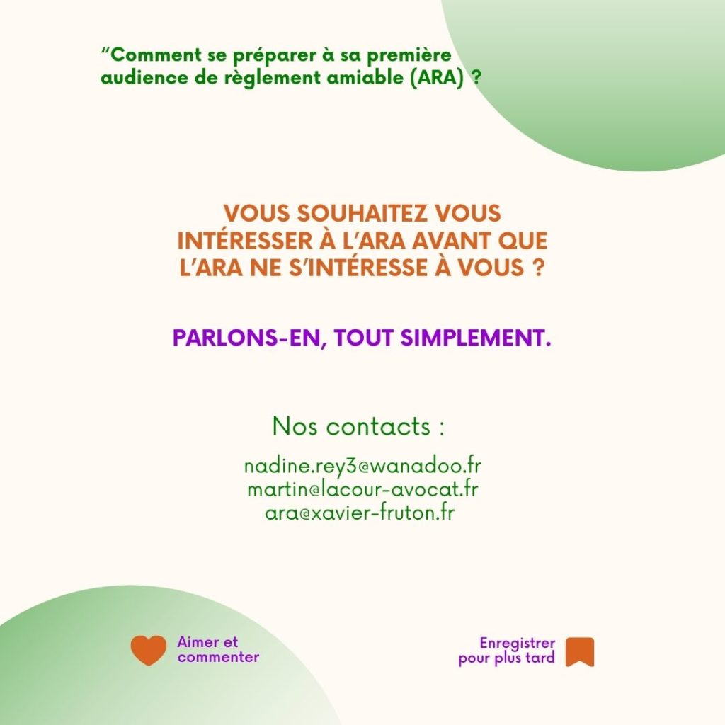 Coordonnées de l’équipe ayant présenté l’offre de préparation à l’ARA