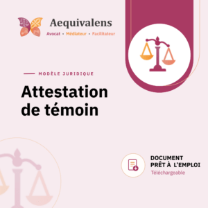 attestation de témoin aequivalens