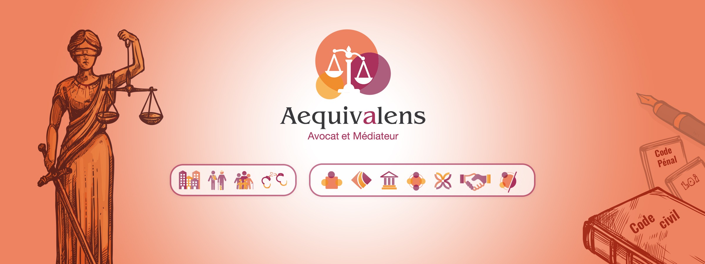 Nouveaux visuels du cabinet Aequivalens pour ses réseaux sociaux